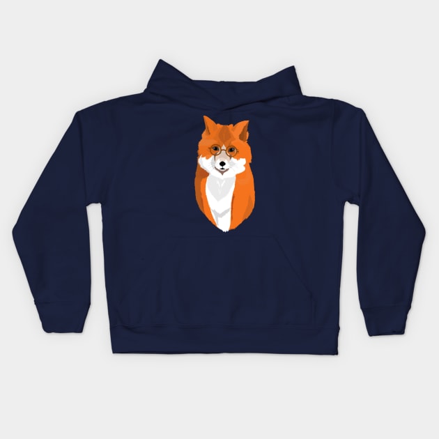 Mr. Fox is the reader Kids Hoodie by Buntoonkook